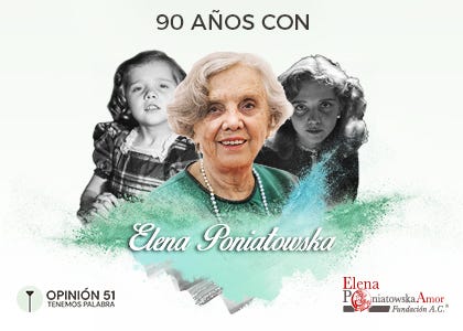 19 de mayo, cumpleaños 90 de Elena Poniatowska