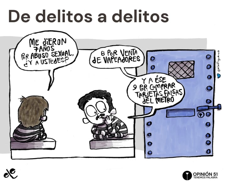De delitos a delitos